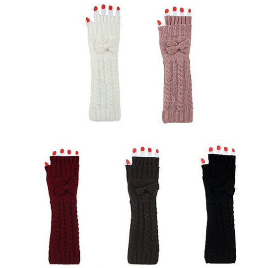 Winter Knitted Arm Warmers 1033 (12 units)