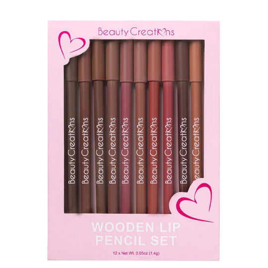 Wooden Lip Pencil 12PC Set (1 unit)