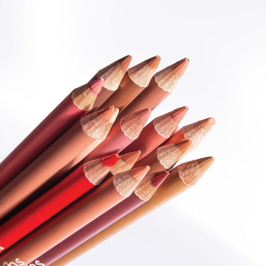 Wooden Lip Pencil 16 Colors Display Set + Free Testers  (1 unit)