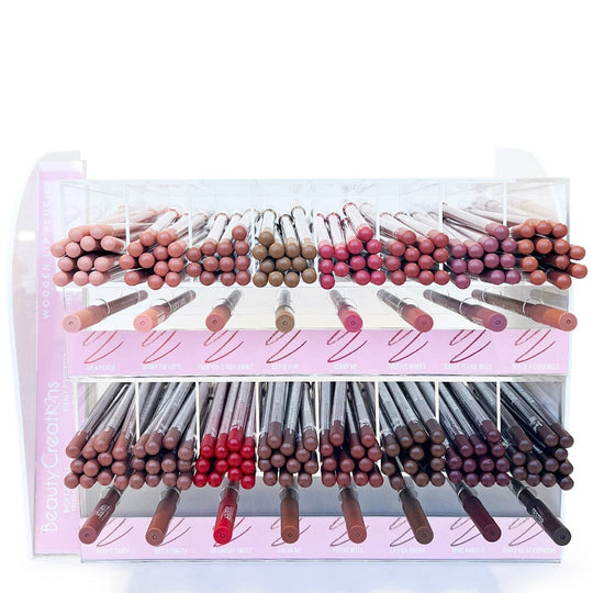 Wooden Lip Pencil 16 Colors Display Set + Free Testers  (1 unit)