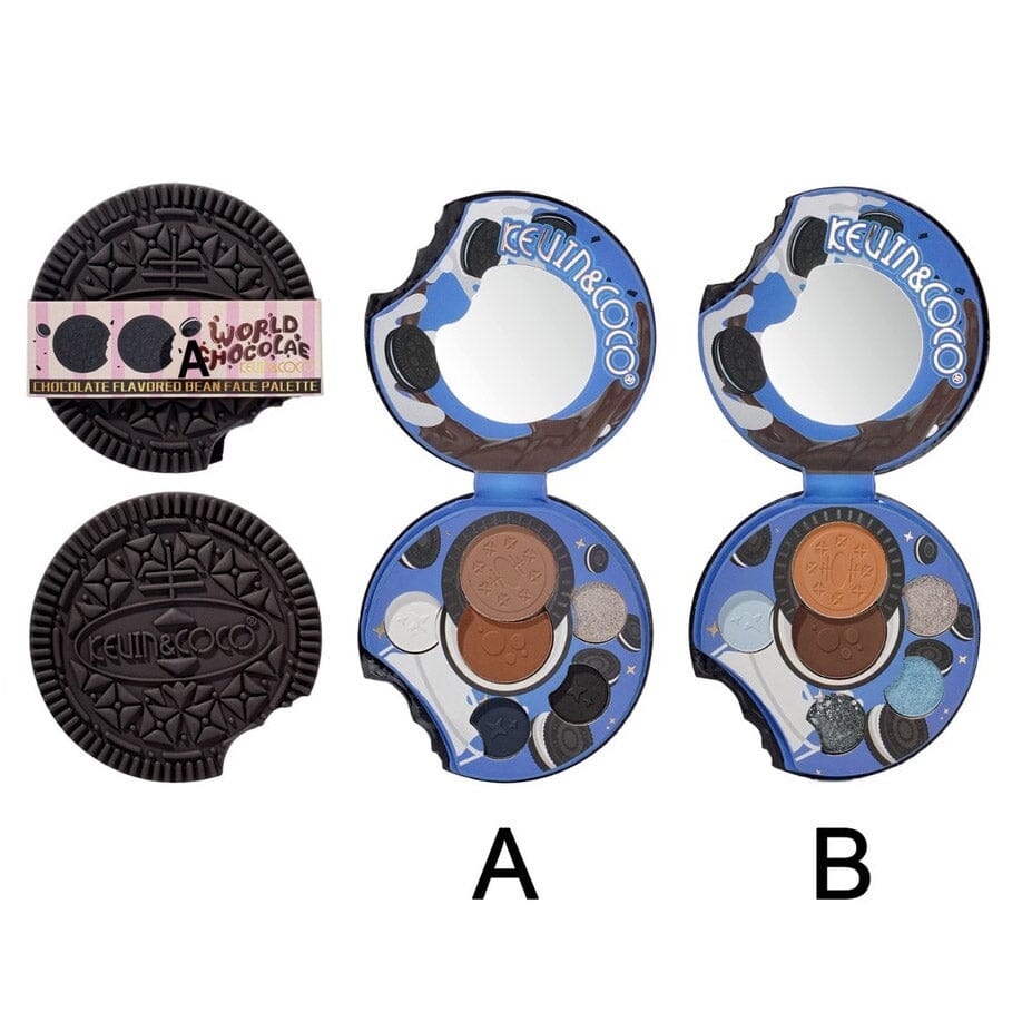 World Chocolae Chocolate Flavored Bean Face Palette 1454 (12 units)
